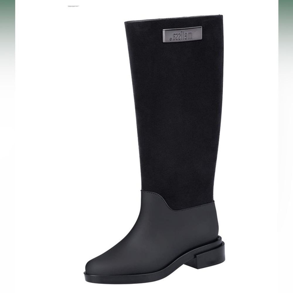 Melissa black flocked boot - Picture 3 of 8